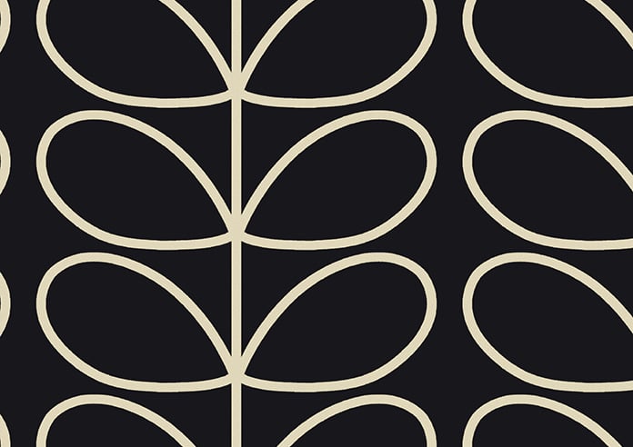 Orla Kiely Jumbo Linear Stem, Liquorice - Twist&Fit Roman Blind - Image 8